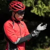 Luvas de ciclismo de inverno ROCKBROS, dedos completos, térmicas em fleece, XL, preto/cinzento