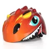 Wozinsky capacete de bicicleta para criança motivo dragão leve 50-54 cm - vermelho