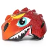 Wozinsky capacete de bicicleta para criança motivo dragão leve 50-54 cm - vermelho