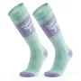 Qunature meias de esqui 037202 tamanho 43-48 (L/XL) lilás/verde