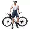 ROCKBROS Calções de ciclismo com alças YDDK009 para homem, azul-escuro, XL
