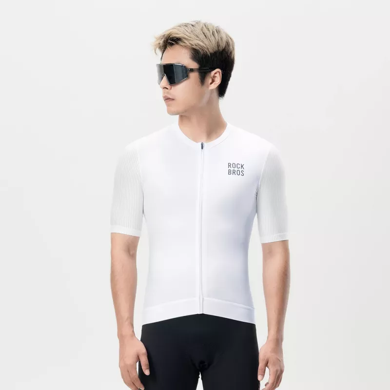 ROCKBROS Camisola de ciclismo 15200025 manga curta, tamanho XXL - branco