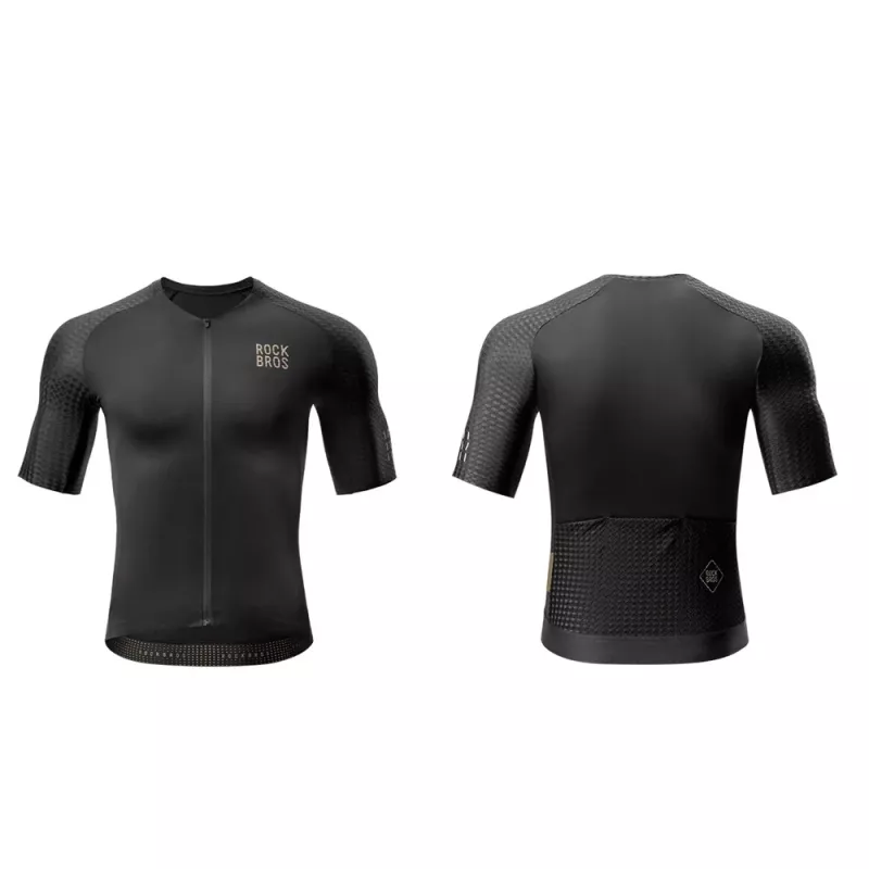 ROCKBROS YDDX011 Diamond Camisola de ciclismo manga curta, XS, preto