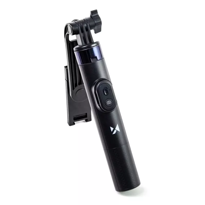 Wozinsky Pau de selfie WC1Y30S Tripé telescópico 1,3 m com suporte para telemóvel - preto