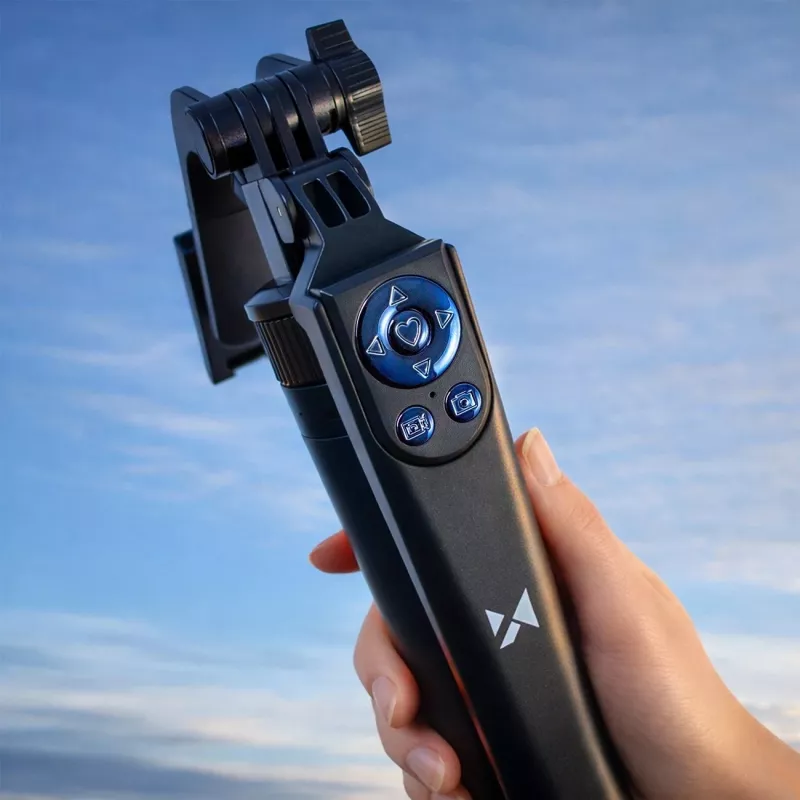 Pau de selfie Wozinsky WC1Y70S Tripé telescópico 1,7 m com suporte para telemóvel - preto
