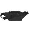 Wozinsky WSB-W1 Bolsa de cintura / bolsa de ombro unissexo com alça ajustável, repelente à água - preto
