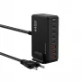 Estação de carregamento Wozinsky 240W GaN QC3 - Preto
