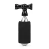 ROCKBROS Cabeça de inflador CO2 liga de alumínio CNC cabeça de válvula para Presta/Schrader - preto