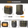 ROCKBROS W019 Bolsa de guiador de bicicleta 13,5-24L verde-laranja