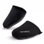 ROCKBROS LF1030 Protetores de dedos corta-vento térmicos para sapatos de ciclismo, preto, EU 36-42