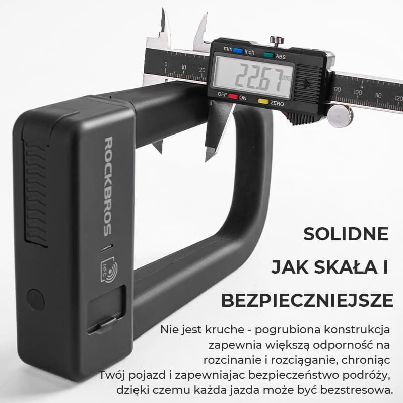 Rockbros RBNS1 SMART Fechadura em U NFC - preto