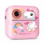 Wozinsky WDT-03 Máquina fotográfica com impressora térmica para crianças - rosa