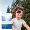 ROCKBROS SP383 Shining Warrior Óculos de ciclismo - armação branco mate, lentes polarizadas vermelhas