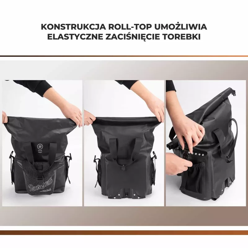 Rockbros AS-158 Bolsa frontal para bicicleta dobrável Brompton - preta