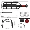 ROCKBROS Bagageiro para a parte traseira da bicicleta - montagem no espigão do selim, aperto rápido, preto