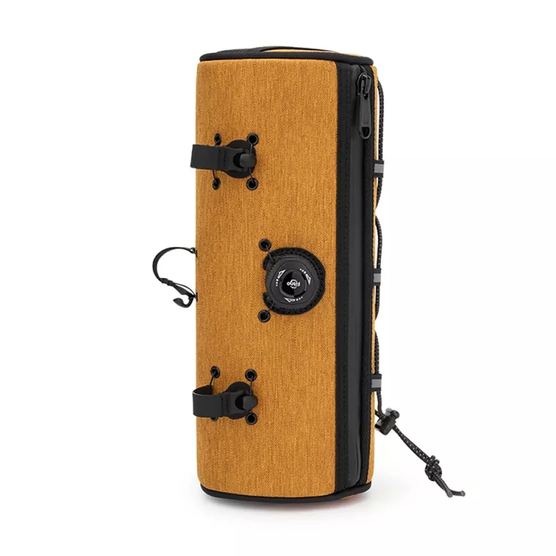 Bolsa de guiador Rockbros TL002 ROAD TO SKY 1,5L impermeável – laranja
