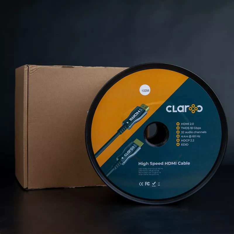 Cabo ótico ativo Claroc HDMI 2.0 AOC 4K@60Hz 50 m