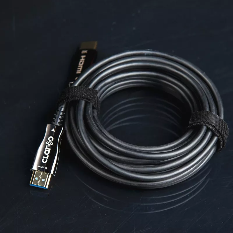 Cabo ótico ativo Claroc HDMI 2.1 AOC 8K 120Hz 50 m
