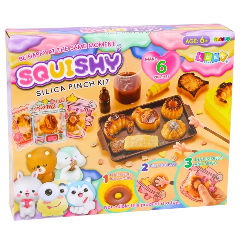 LEAN TOYS Conjunto Criativo de Plástico para Fazer Bolachas Decorativas Squishy DIY