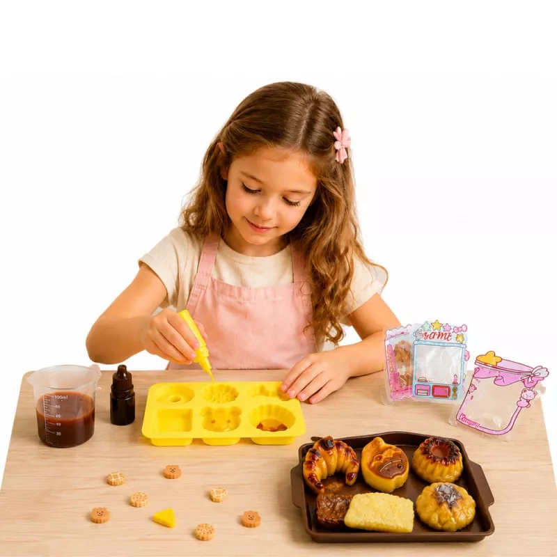 LEAN TOYS Conjunto Criativo de Plástico para Fazer Bolachas Decorativas Squishy DIY
