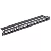 NETRACK 104-20 Painel de ligação Keystone 24 portas 1U 19 polegadas Preto