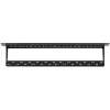 NETRACK 104-20 Painel de ligação Keystone 24 portas 1U 19 polegadas Preto