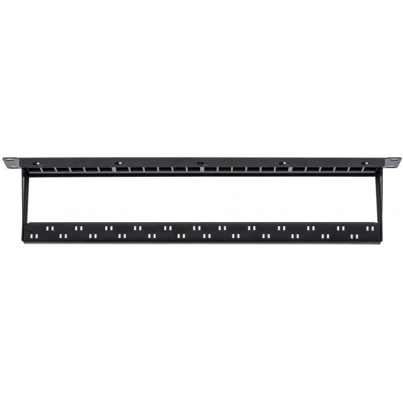 NETRACK 104-20 Painel de ligação Keystone 24 portas 1U 19 polegadas Preto
