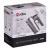Eldom R110 Robo varinha mágica, 400 W, 5 velocidades, função turbo, acessórios para bater e misturar, prateado (R110 robo)