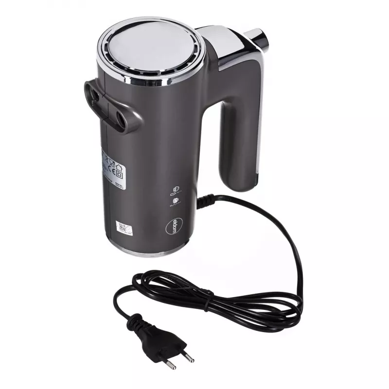 Eldom R110 Robo varinha mágica, 400 W, 5 velocidades, função turbo, acessórios para bater e misturar, prateado (R110 robo)