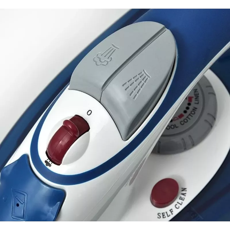 Eldom DA36 Ferro de engomar a vapor com pressão - Azul, 2200W, base cerâmica