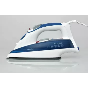 Eldom DA36 Ferro de engomar a vapor com pressão - Azul, 2200W, base cerâmica