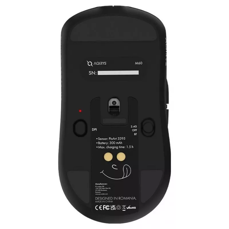 AQIRYS M60 Rato gaming preto