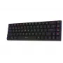 AQIRYS Agena 65% Teclado mecânico sem fios low-profile, switches Gateron Red, preto