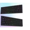 AQIRYS Agena 65% Teclado mecânico sem fios low-profile, switches Gateron Red, preto