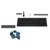 AQIRYS Agena 65% Teclado mecânico sem fios low-profile, switches Gateron Red, preto