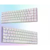 AQIRYS Agena 65% Teclado mecânico sem fios low-profile, switches Gateron Red, branco