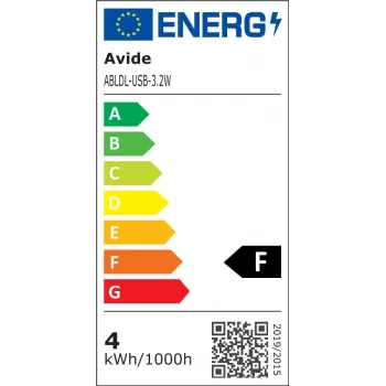 Avide Candeeiro de Secretária LED com Função de Luz Noturna USB 3,2W Regulável