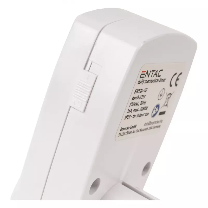 ENTAC Temporizador Mecânico Mini 24 Horas 24 Programas