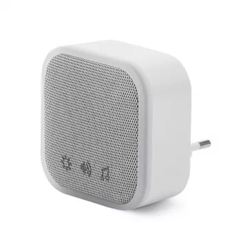ENTAC Campainha sem Fios Emissor com Ficha AC IP44 com 1x Pilha CR2032