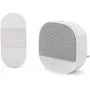 ENTAC EDB-AC-44-L-K Conjunto de Campainha sem Fios com Luz Noturna, Botão Cinético, Branco, Alcance 150m, 38 Melodias, IP44