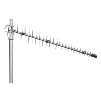 Antena direcional Poynting A-LPDA-0092-04 Log-Periodic Dipole Array, 698-960/1710-2700 MHz, 11 dBi, conector SMA, prateado