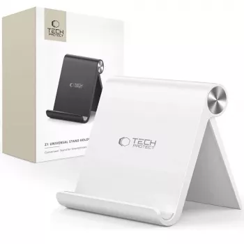 TECH-PROTECT Z1 Suporte Universal para Smartphone e Tablet, Branco