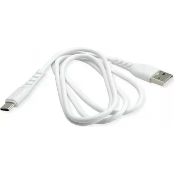 BIOND Cabo USB-A para USB-C 1m branco em plástico reciclado - carregamento e dados