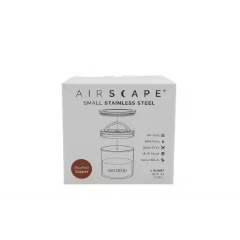 Recipiente aromático Airscape em aço inoxidável, pequeno, cobre escovado