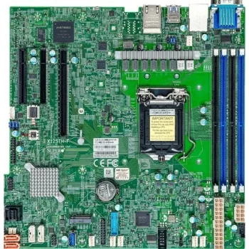 Supermicro X12STH-F-O placa-mãe - Micro-ATX - LGA 1200 - Intel C252 - DDR4 - Dual 1GbE - IPMI