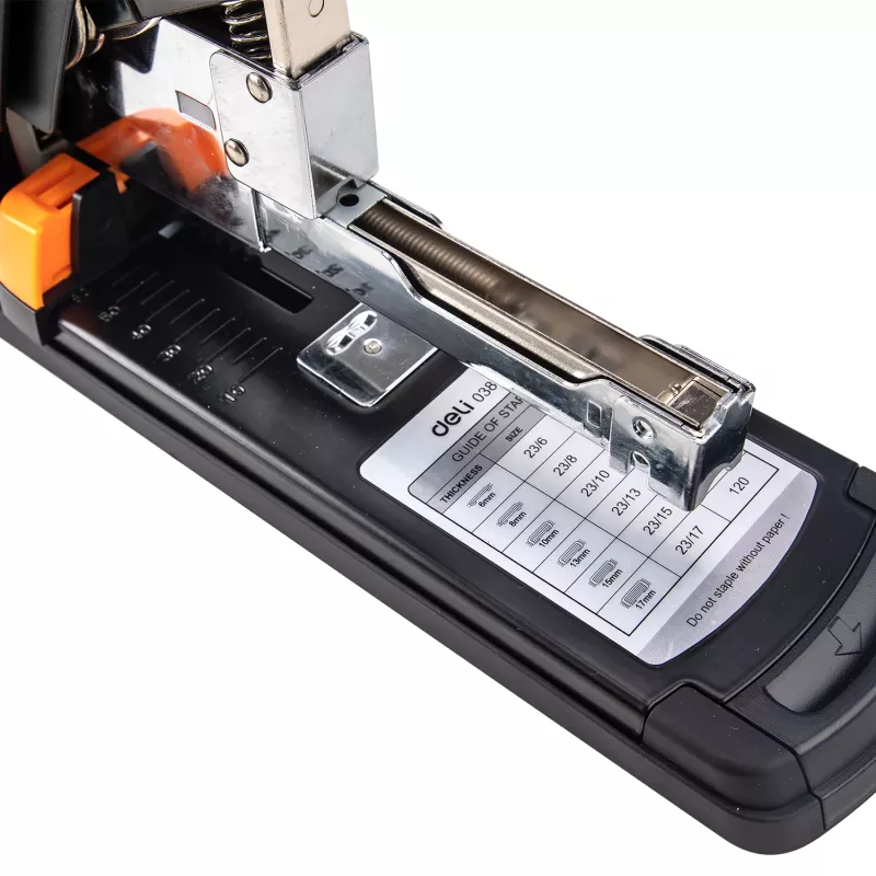 Deli Agrafador Heavy Duty Preto - Material de Escritório