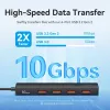 VENTION hub USB-C para USB 3.2 Gen 2 com 100W PD, 0,15m, preto
