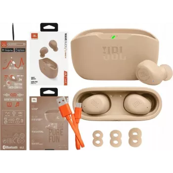 JBL Wave Buds Auscultadores In-Ear True Wireless Bege