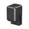 CHOETECH PD6038 carregador USB-C GaN 38W com USB-A, fichas intercambiáveis (EU/US/UK/AU) - preto