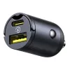 Carregador de parede Baseus Tiny Star 30W USB-A USB-C Preto